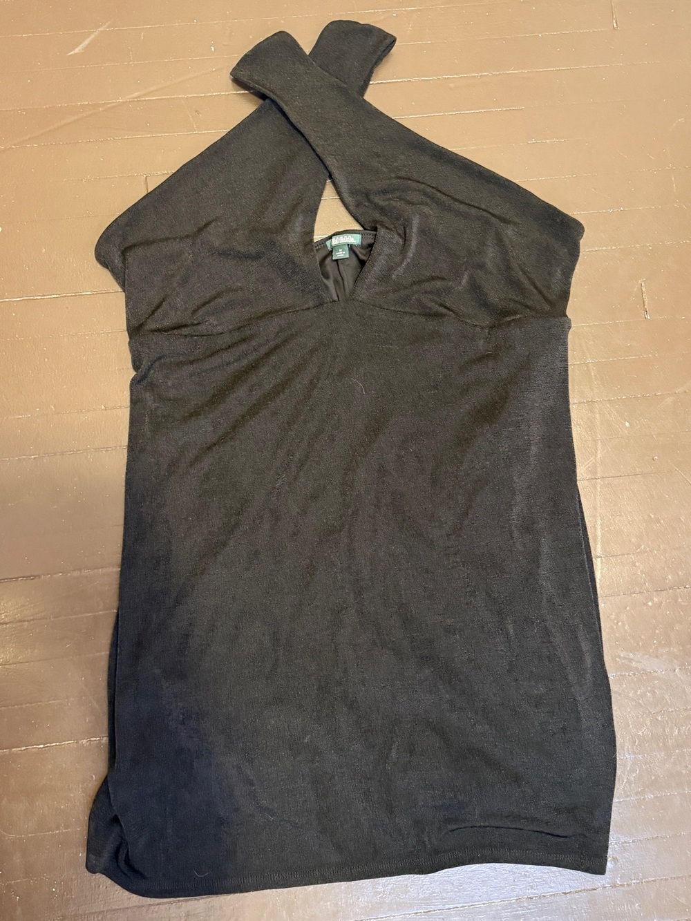 wild fable Black Knit Cross-Front Dress